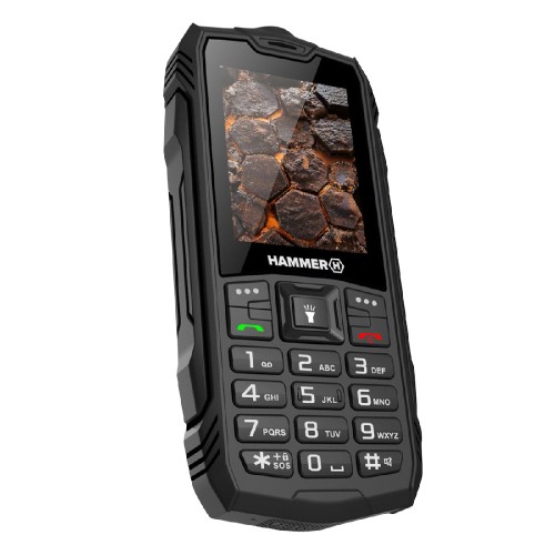 ΚΙΝΗΤΟ ΤΗΛΕΦΩΝΟ HAMMER ROCK LTE (TEL001069) ΑΔΙΑΒΡΟΧΟ & ΑΝΘΕΚΤΙΚΟ ΣΕ ΠΤΩΣΗ BLACK